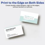 Avery Clean Edge Printable Business Cards with Sure Feed Technology, 2" x 3.5", Glossy White, 200 Blank Cards for Inkjet Printers (8859) - Image 6